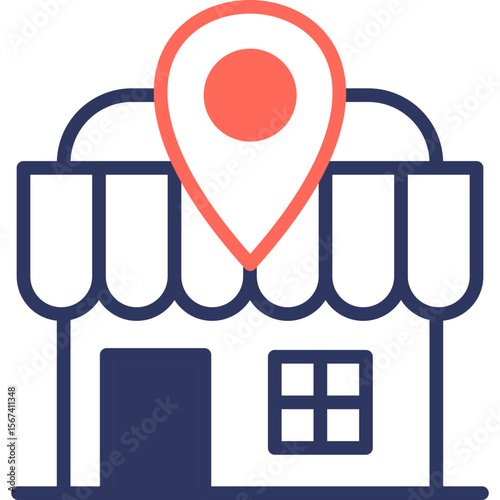 Local Marketplace mixed color icon