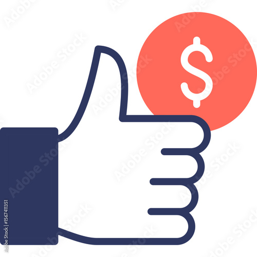 Find Best Price mixed color icon