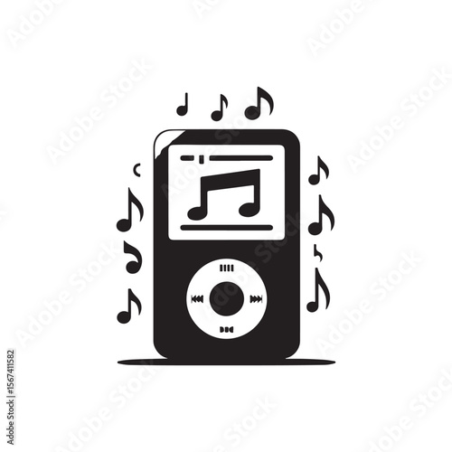 mp3 player with headphones