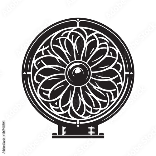 fan isolated on white background