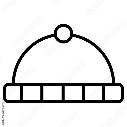 cloche icon flat thin outline art logo