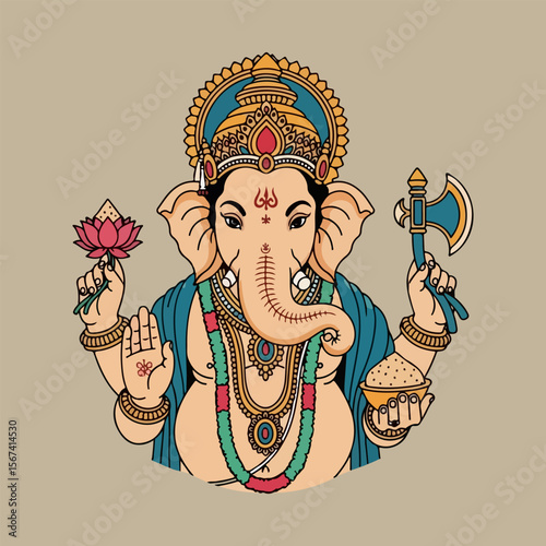 god ganesha vector