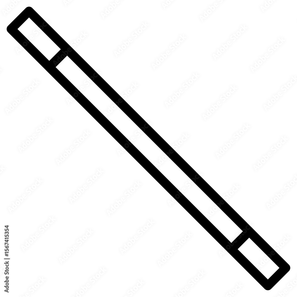 magic wand icon flat thin outline art logo