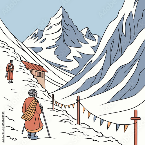 Hindu devotees go on a pilgrimage to the heavenly abode of Lord Shiva, a holy shrine situated inside a cave at Jammu and Kashmir.