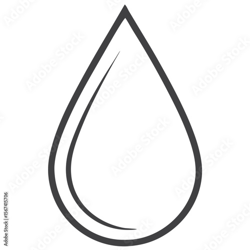 Oil drop icon for energy industry presentations, fuel technology blogs, petroleum sector infographics