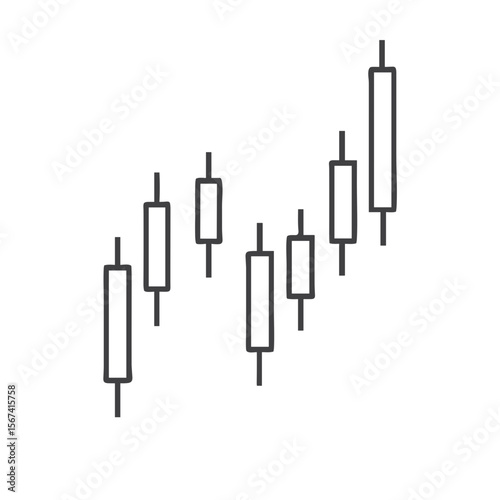 Stock market index icon with oil barrel for financial reports, investment blogs, energy sector presentations