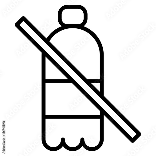 Popiah icon flat thin outline art logo