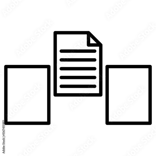 priroty icon flat thin outline art logo