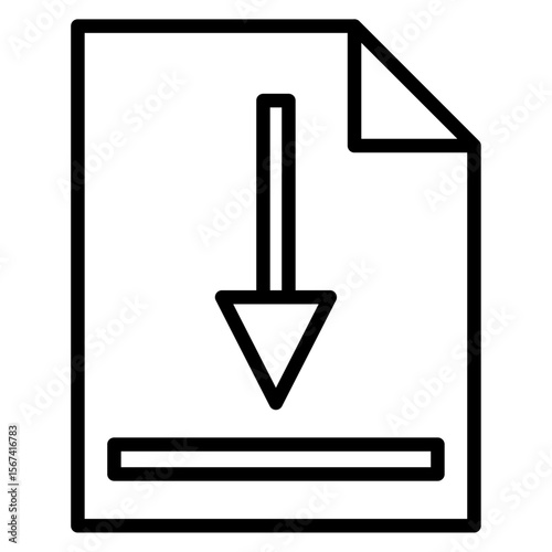 submit progress icon flat thin outline art logo