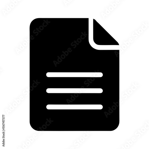 Minimalist Medical File Icon in Clean Style for Reports and Health Documentation
