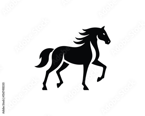 Elegant horse sophisticated vector art for branding design