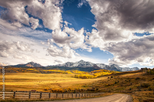 Autumn view of Mount Wilson in Colorado's San Juan Mountains