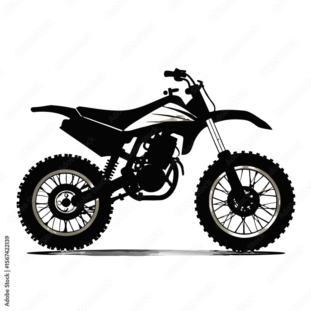Obraz premium motorcycle on white background