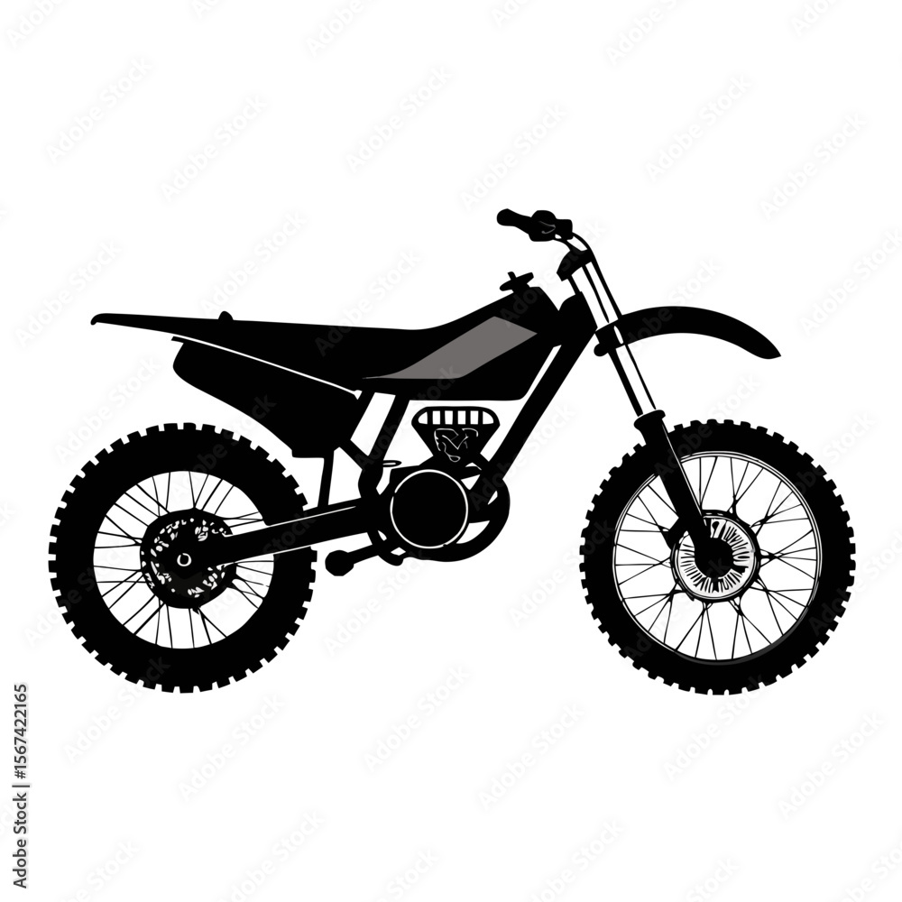 Fototapeta premium vector illustration of a motorcycle