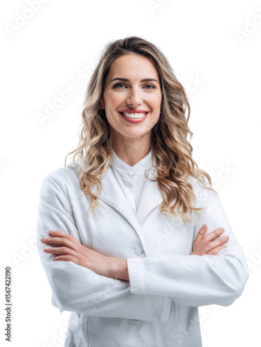 Professional pharmacist in transparent background
