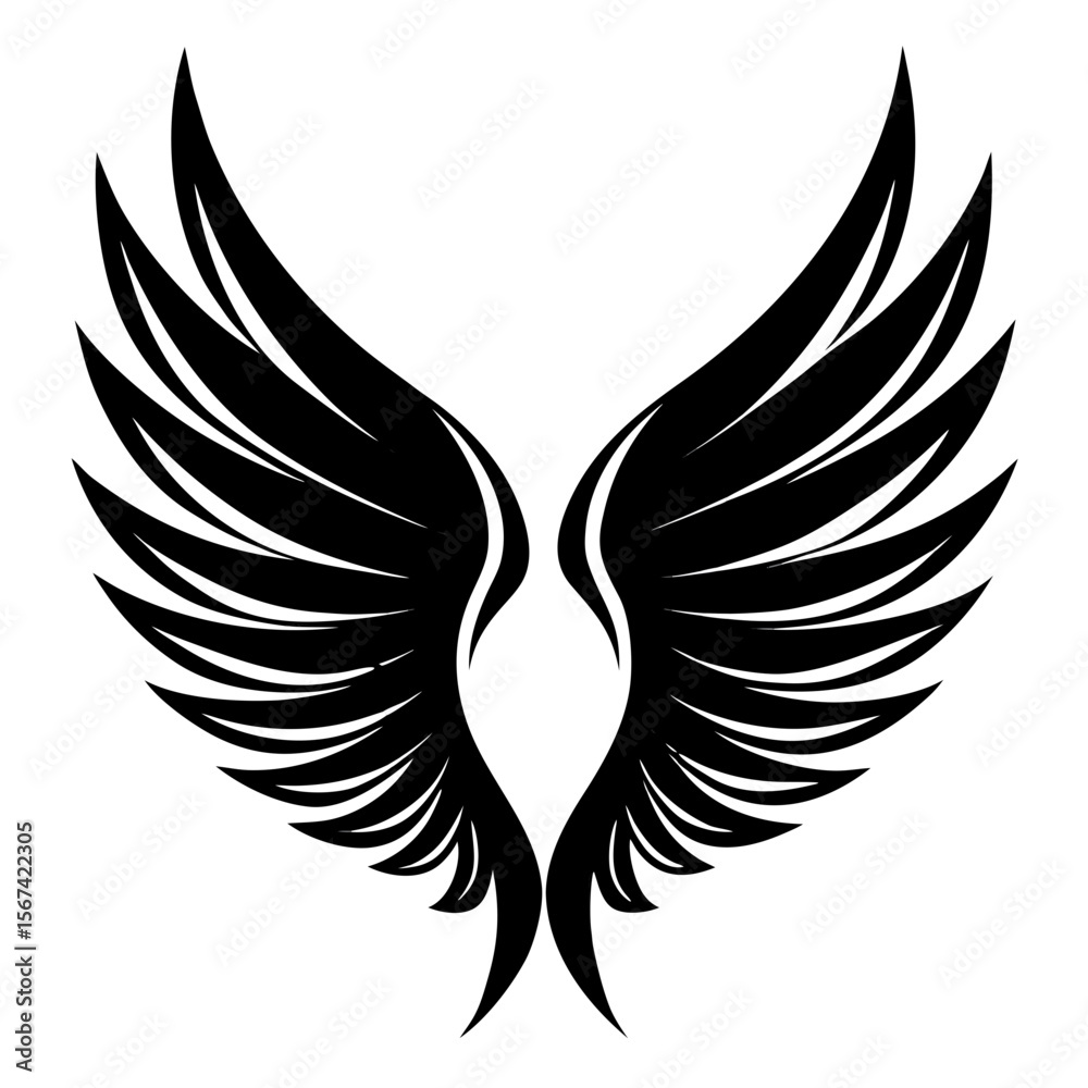 Fototapeta premium wings vector illustration