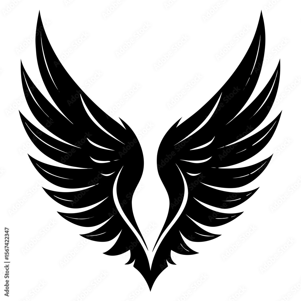 Obraz premium wings vector illustration