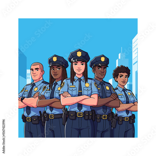 Police vector illustration 
