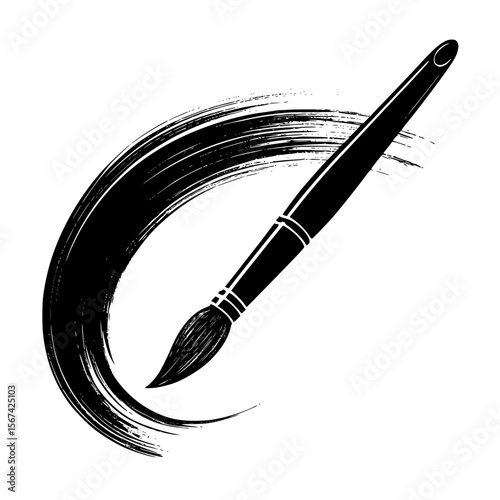 brush and paint
