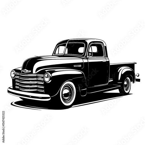 retro car vector illustration