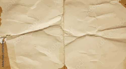 Vintage Paper Texture with Folds and Creases for Retro Design and Backgrounds