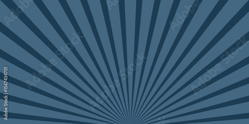 Illustration with a radial radiant pattern emanating from the center and expanding outward in alternating dark blue and light blue rays, Retro sunburst background Abstract radial lines background ,.