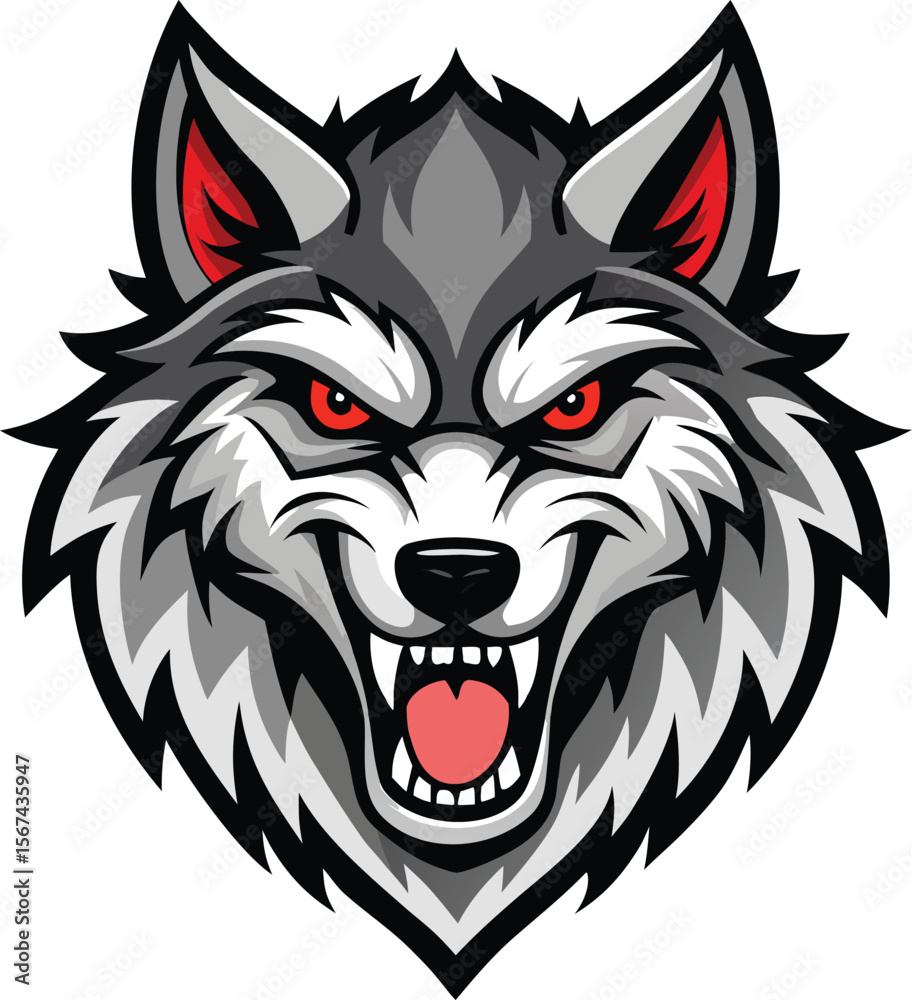 Obraz premium wolf head mascot