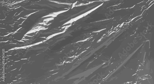 Sophisticated gray plastic wrap texture, ideal for contemporary backgrounds and design projects