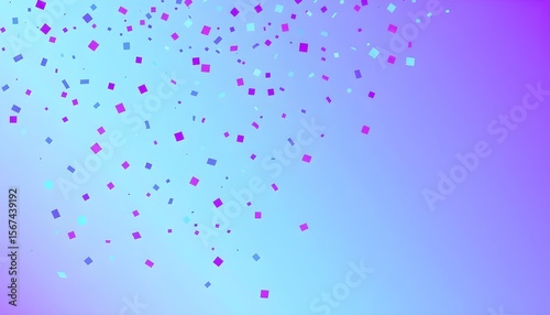 파랑보라색_색종이_떨어지는_축하배경