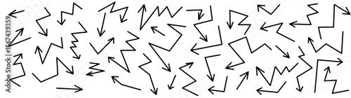 Black arrows set symbolizing corporate conflict, opposing opinions and decision challenges in business teams