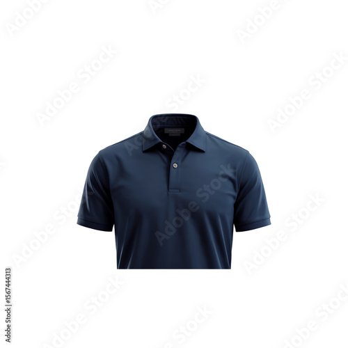 Product Photo: Navy Blue Polo Shirt with Modern Lighting