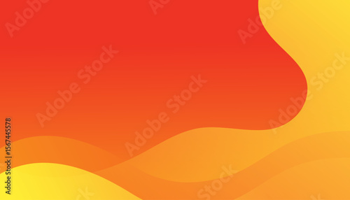 Abstract minimal background with orange color. Dynamic shapes composition. Eps10 vector