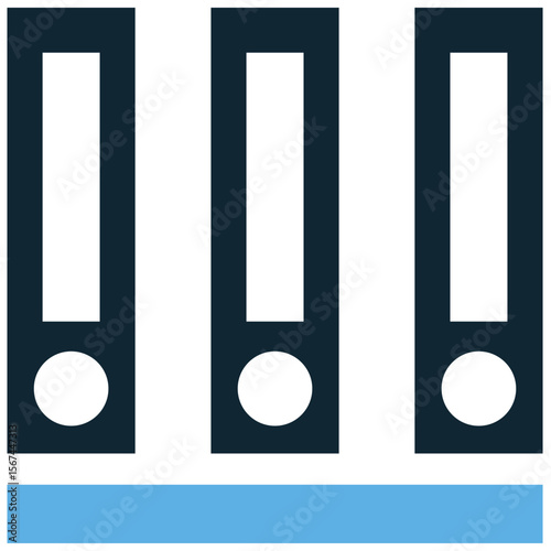 File folder icon vector, symbolizing organization, data storage, and document management. Ideal for digital interfaces, archives, business records, and information systems.