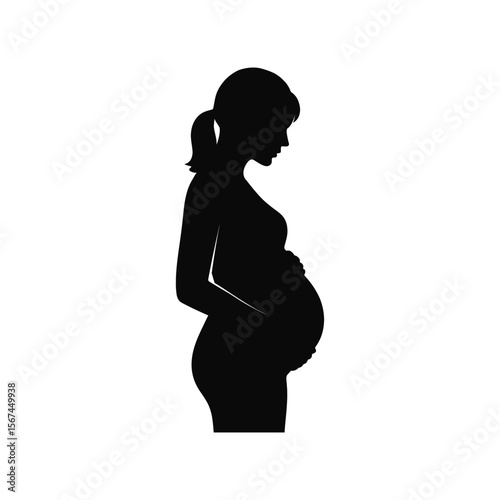 Expecting Mother Silhouette: Powerful Visual for Pregnancy, Maternity, and Family Blogs