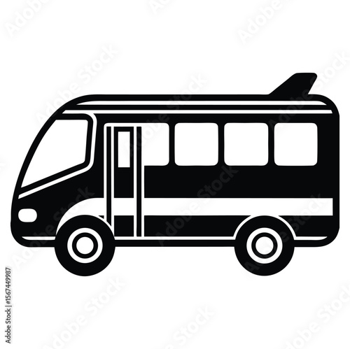 Airport shuttle icon. Monochrome simple sign from airport elements collection. Airport shuttle icon for logo, templates, web design and infographics