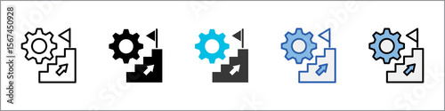 Development Icon Pack Multistyle Illustration