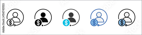 Customer Icon Pack Multistyle Illustration