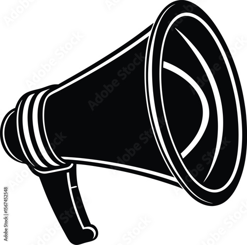 Megaphones vector silhouette
