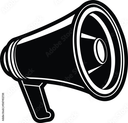 Megaphones vector silhouette