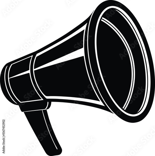 Megaphones vector silhouette
