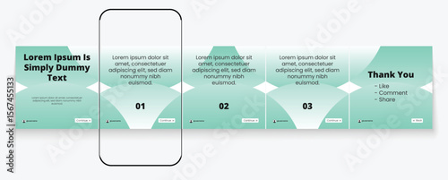 LinkedIn carousel post, social media Instagram carousel post, modern and editable business carousel template design