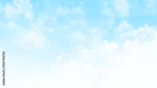 Natural and cloudy fresh blue sky background. White clouds movement in the sky.