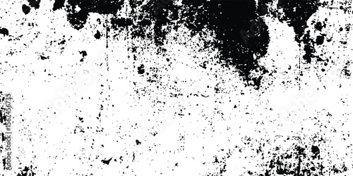 Rustic grunge texture with grain and stains Abstract noise background. Close-up of distressed ink paint texture. Rough black and white distressed vector texture. High-resolution, Abstract background. 