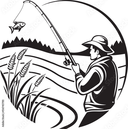 fishing on the lake
