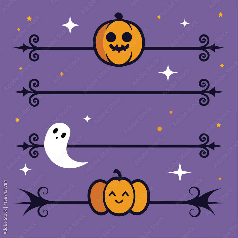 Fototapeta premium Halloween Classical baroque ornament. decorative element filigree. Vector