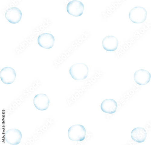 水彩の小さなアイスボール背景イラスト　Adobe Illustrator Artwork