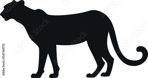Cheetah silhouette illustration
