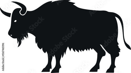 Yak silhouette illustration