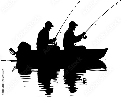  fishermen on the bout, fishing, water, fisherman, sea, sunset, boat, lake, fish, rod, silhouette, beach, sky, sport, river, people, summer, boy, nature, angler, hobby, ocean, leisure, fisher, sun, ou