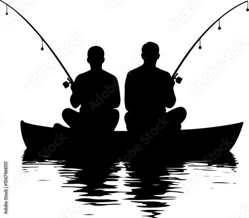  fishermen on the bout, fishing, water, fisherman, sea, sunset, boat, lake, fish, rod, silhouette, beach, sky, sport, river, people, summer, boy, nature, angler, hobby, ocean, leisure, fisher, sun, ou